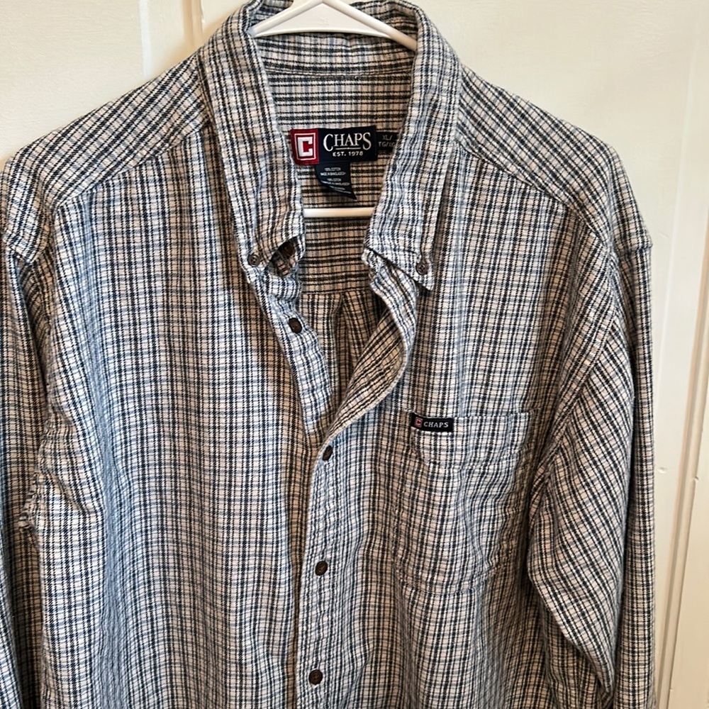 Men’s Chaps button down flannel shirt size XL